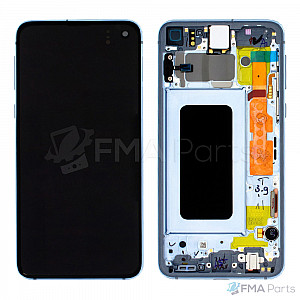 [Full OEM] Samsung Galaxy S10e G970F OLED Touch Screen Digitizer Assembly with Frame - Prism Blue
